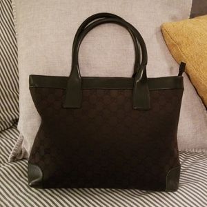 Aunthentic Gucci Monogram Canvas Tote